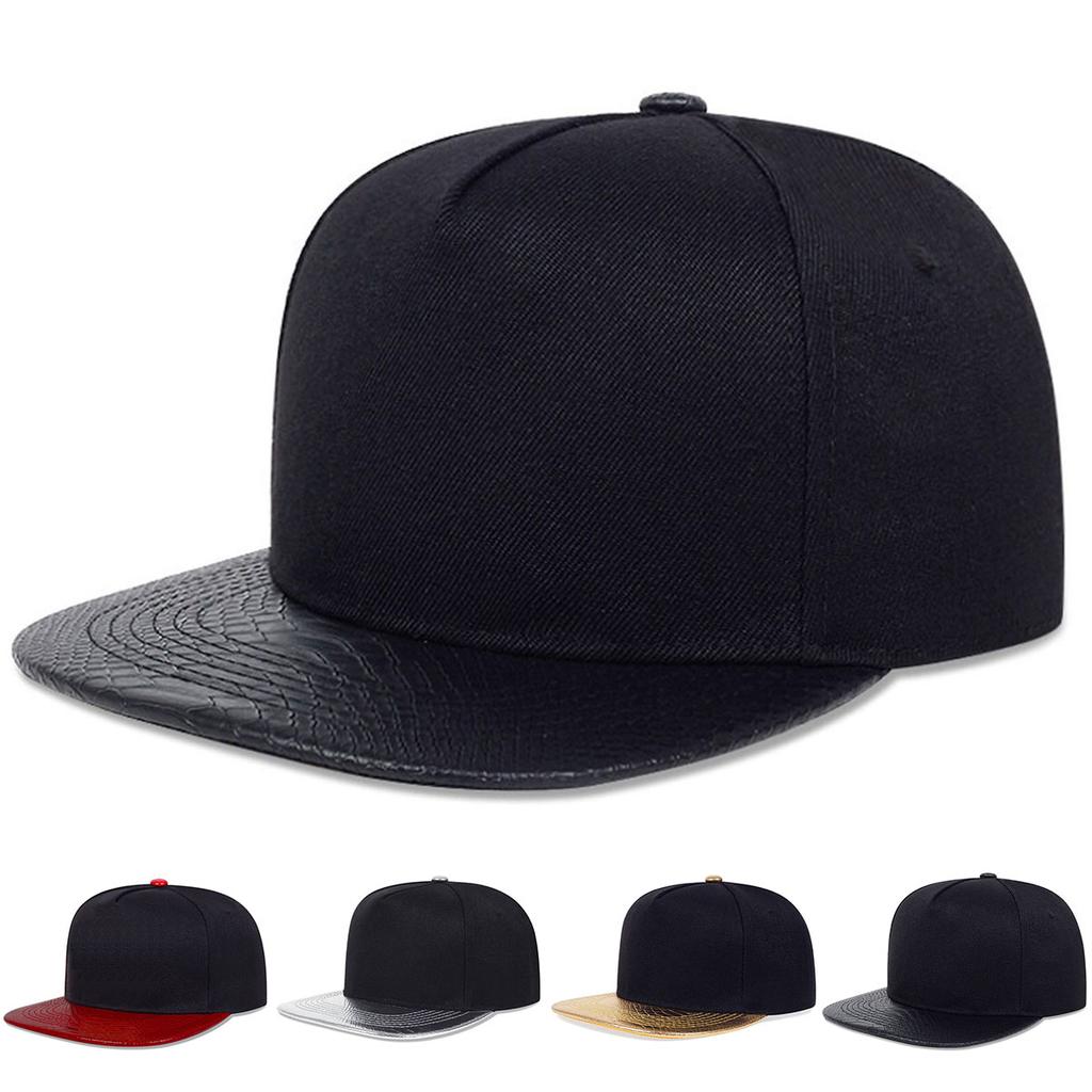Unisex kožená čepice Brim Baseballová čepice Outdoorový sport Hip Hop čepice Jarní a letní opalovací čepice čepice Basketbalové čepice