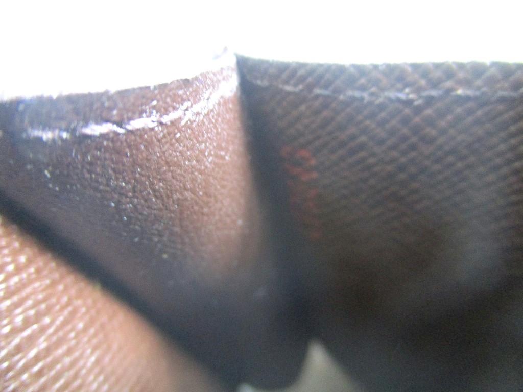 Authentic LOUIS VUITTON Damier Brown Leather Cigarette Case Tabacco Case #a453 Refurbished