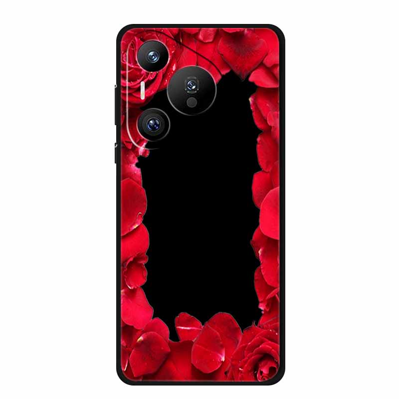 Black Silicone Case For Huawei Pura 70 Pro Case Cartoon Cat Soft Back Cover For Honor 400 Pro 5G Phone Case 400Pro Coque Funda