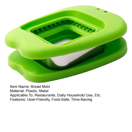 Yousheng Sandwich Cutter And Sealer Portable Sandwiches Maker Pocket Bread Mold Bento Box Tool for Kids Lunch