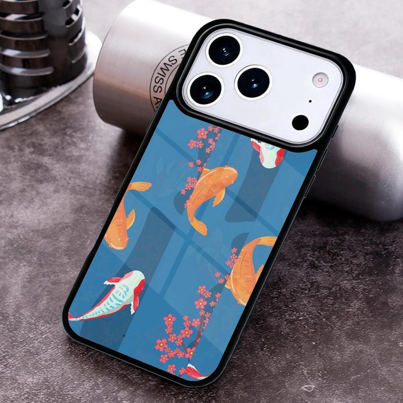 

Чехол для телефона с рыбой Кои для iPhone 17 16 15 Pro Max Air 14 13 12 11 Plus Ударопрочный чехол iPhone 15 Pro Max