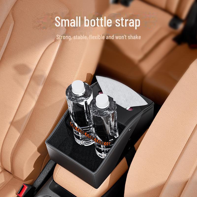Multi-Function Car Armrest Storage and Tissue Box