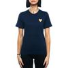 Comme des Garçons PLAY (WMNS) COMME Des GARCONS PLAY Basic T-Shirt Gold Emblem 'Navy' Women's AZ-T215-051-2