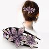 1Pc Hair Claws Women Hairgrip Fashion Hairpin Hair Clips Plastic Duckbill Clip Rhinestone