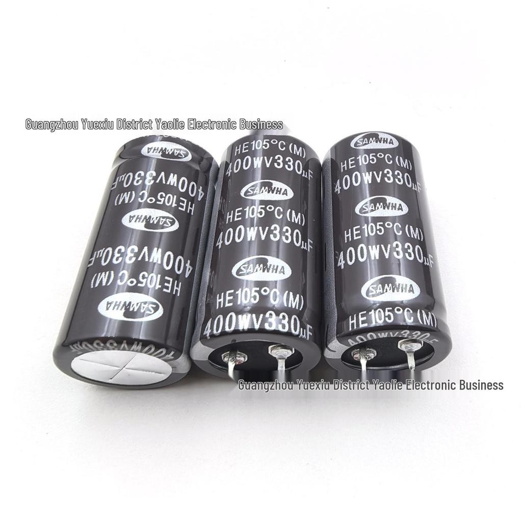 Sanwa Electrolytic Capacitor 400V 330uF Aluminum Plug-in 25×50mm for Power Amplifier