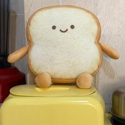 Weiches Toastscheiben-Brot-Design, Plüsch, Stofftier, Sofa, Schlafzimmer, Schlafkissen, Dekor