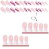 Medium Length Ballerina False Nail Square Head T-shape Nail Tips Fashion French Fake Nails  Women
