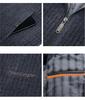 2025 Men's Stand Collar Thickened Velvet Jacket, Winter Woolen Coat