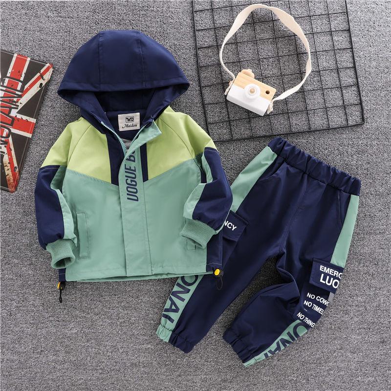 

Детское пальто, брюки, комплекты из 2 предметов с длинными рукавами для маленьких мальчиков, детская одежда, повседневный костюм для мальчиков 120