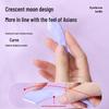Meidao Stainless Steel Crescent Eyebrow Trimmer Set: Portable Oblique Clip and Scissors for Beginners