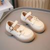Girls small leather shoes 2025 spring new British style little girl single shoes children black princess shoes loafers
