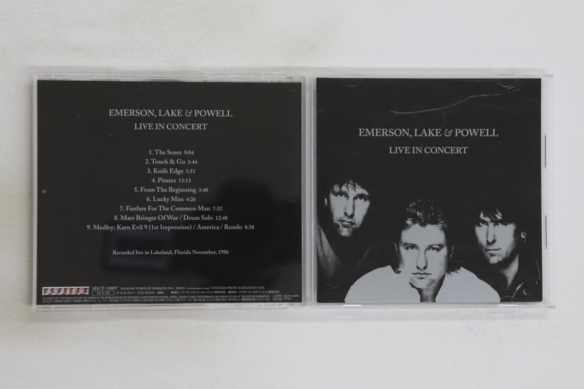 

CD EMERSON, LAKE & POWELL - Live In Concert MICP10897 Avalon 2010 Japan Rock Used