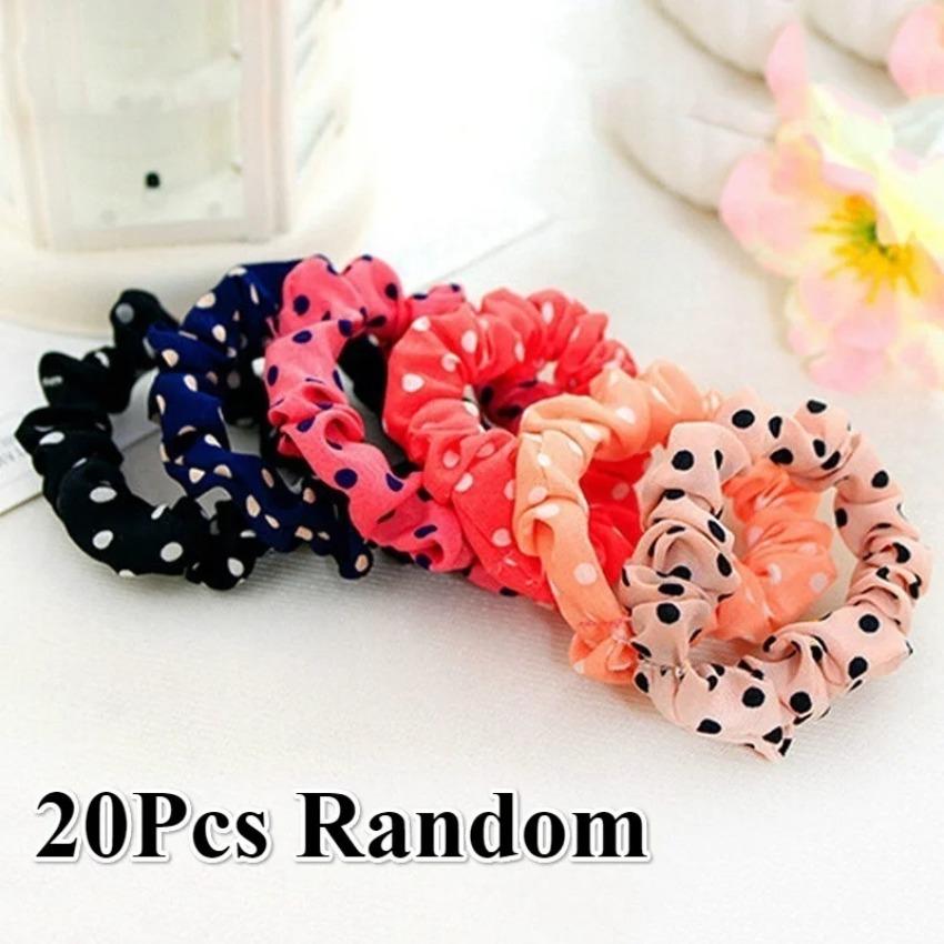 

20 Pcs/Lots Sweet Girls Women Elastic Hair Band Hairband Ponytail Girl Accessoires Elastic Hair Bands New