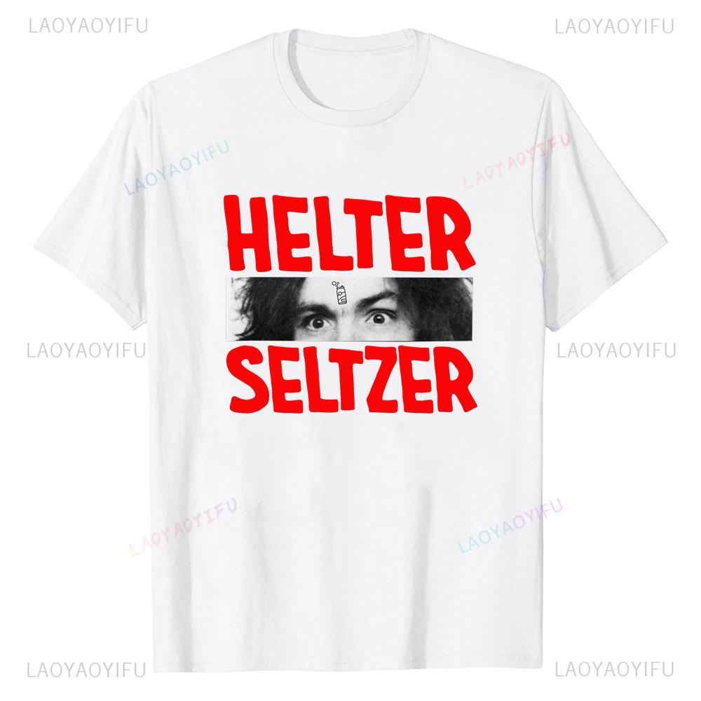 Charles Manson Helter Skelter Cult Zomer van Nieuwe Stijl Liefde Ronde Hals Streetwear Harajuku Korte Mouw Esthetisch Bedrukt T-shirt