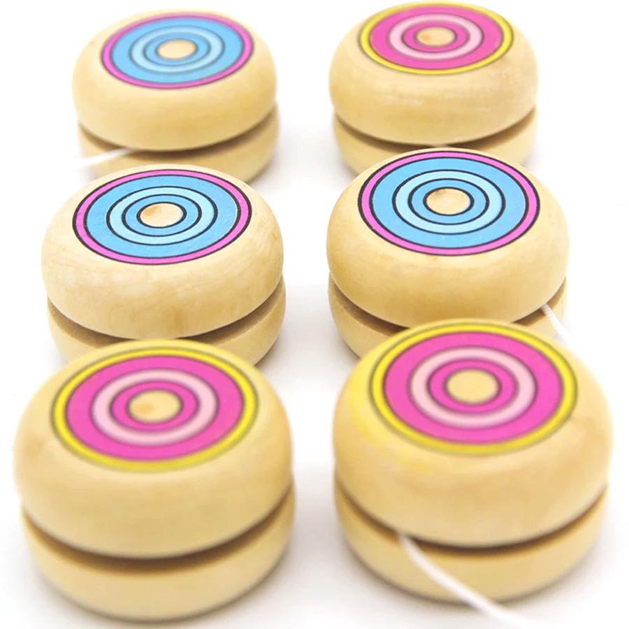 1/3pcs Wooden Circular Yoyo Ball Competition Physical Exercise Prop Hobbies Cllection Party Supplies for Yoyo Ball Lover XJM
