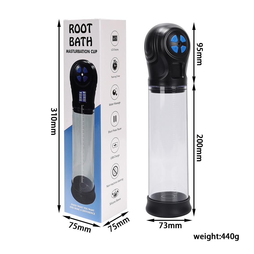 Vacuum Electri Penis Pump for Men Automatic Penis Expander Enhancer Pump Penis Trainer Sucking Male Masturbator Sex Toys for Men