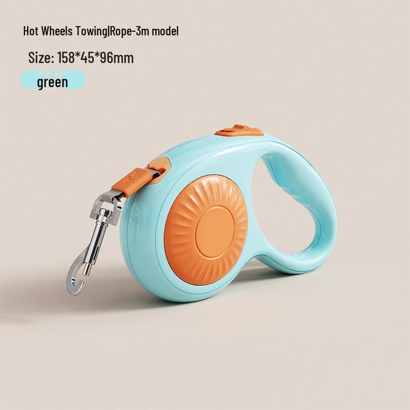 Pet Retractable Leash: Automatic Dog & Cat Walking Rope with Hot Wheels Design