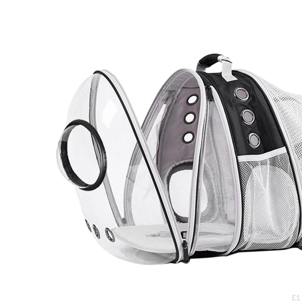 Backpack,Expandable Cat Backpack, Transparent Clear Lightweight Ventilation Pet Carrier for Small