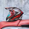 LVS Adult Motocross Helmet Full Face Cross Helmet with 800 Off Road Helmets Dot Authentication Dual Lens Matching