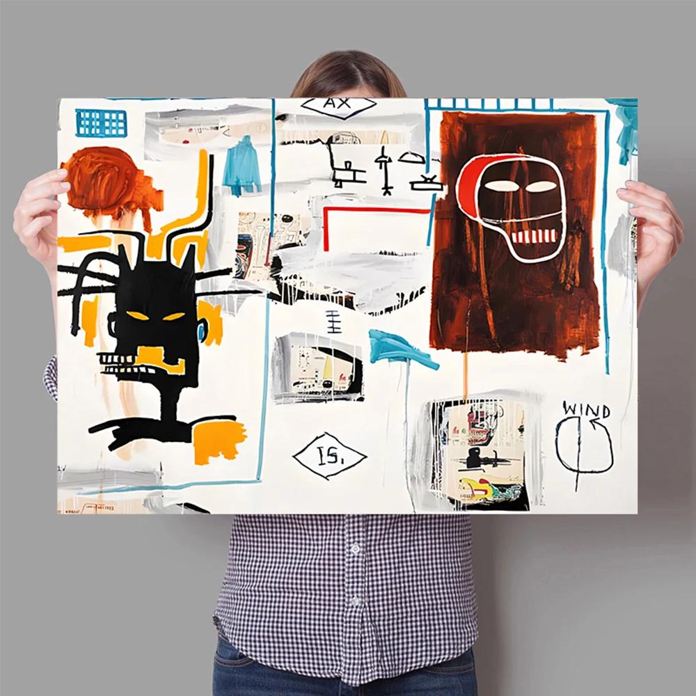 Graffiti Abstract Art Canvas Poster Surrealist Avant-Garde Wall Art Painting Print Picture Shop Restaurant Home Room Decor Mural