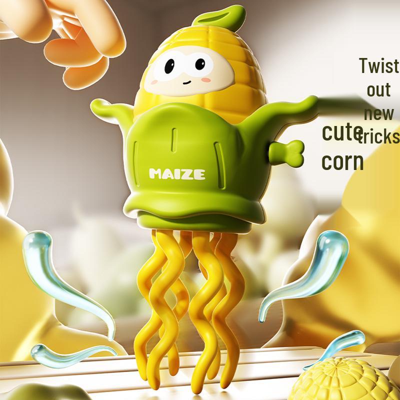 Wind-Up Dancing Corn Twist Decompression Toy
