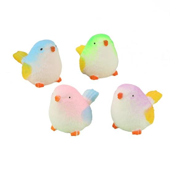 Simulated Bird Squeeze Toy Anxiety Relief Sparrow Sensory Fidget Toy Slow Rising Office Workers Relaxation Stress Ball