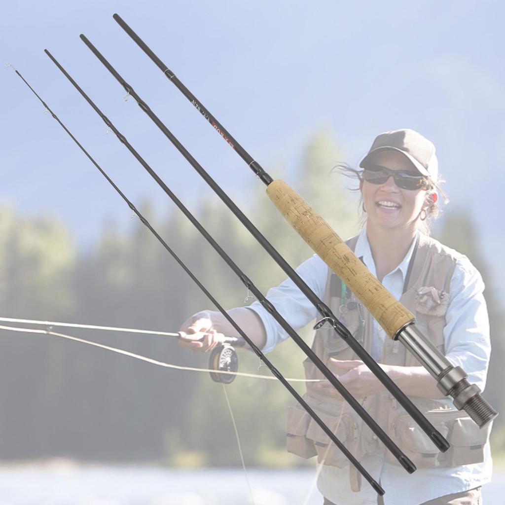 4-Section Carbon Fly Fishing Rod - Portable, Suitable for Lure Stream, European and American Style