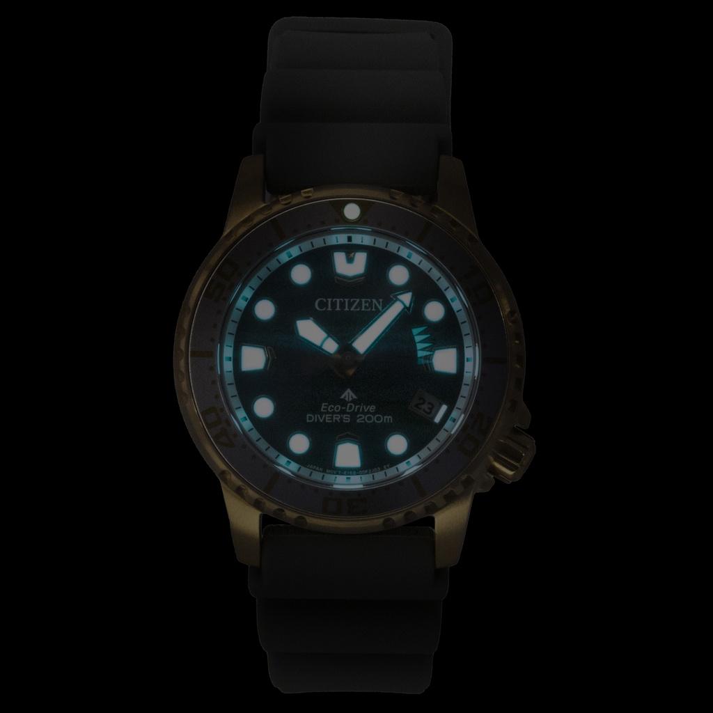 Citizen Promaster Limited Edition Polyurethan-Armband Blaues Zifferblatt Eco-Drive Taucheruhr EO2023-00W 200M Damenuhr