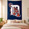 Detroit Tigers Tapestry Highquality for Decorating Living Room Bedroom Dorm Walls Ideal As Bedroom Wallart Orholiday Gift