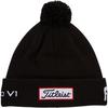 Titleist Tour Pom Pom Beanie for Men, Black