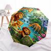 1PC Jungle Animals Umbrella-8-Rib Reinforced, Automatic Open, Lightweight & Durable, Fashion Accessory for Outdoor, Beach L0422