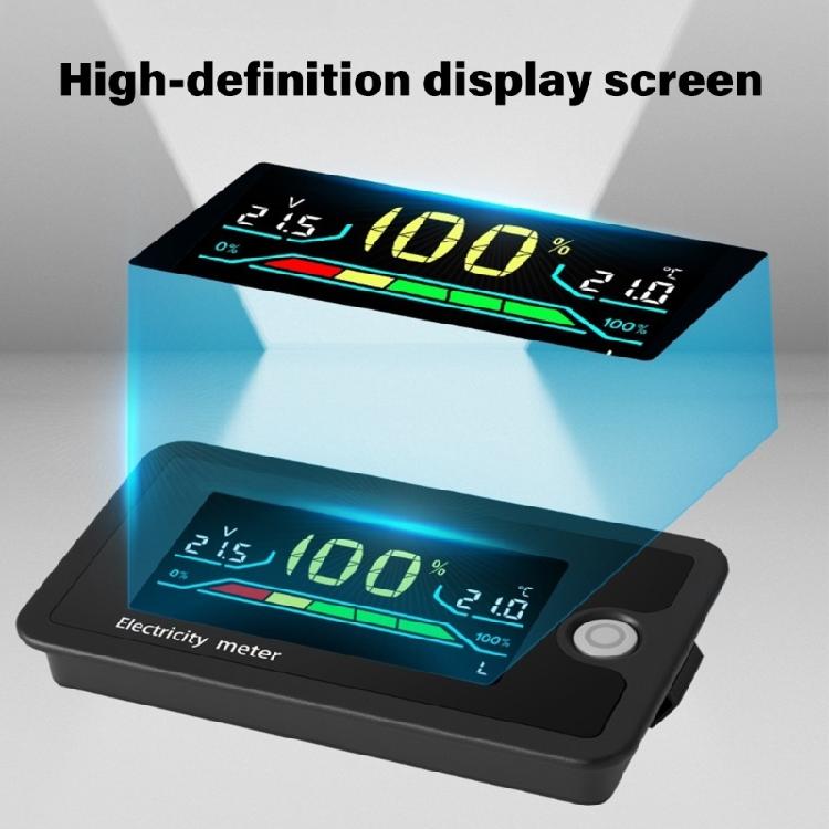 Autobatterie Ladezustandsanzeige DC8V-100V Lithium-Batterie Kapazitätsmesser Tester Display LED Tester Voltmeter