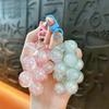 Elegant Crystal Grape Keychain for Women - Cute Bag Charm and Car Accessory