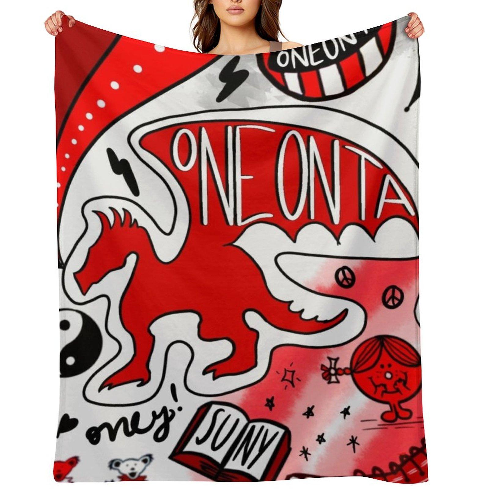 Oneonta Throw Blanket Soft Beds funny gift Summer Flannels Blankets 30x40in