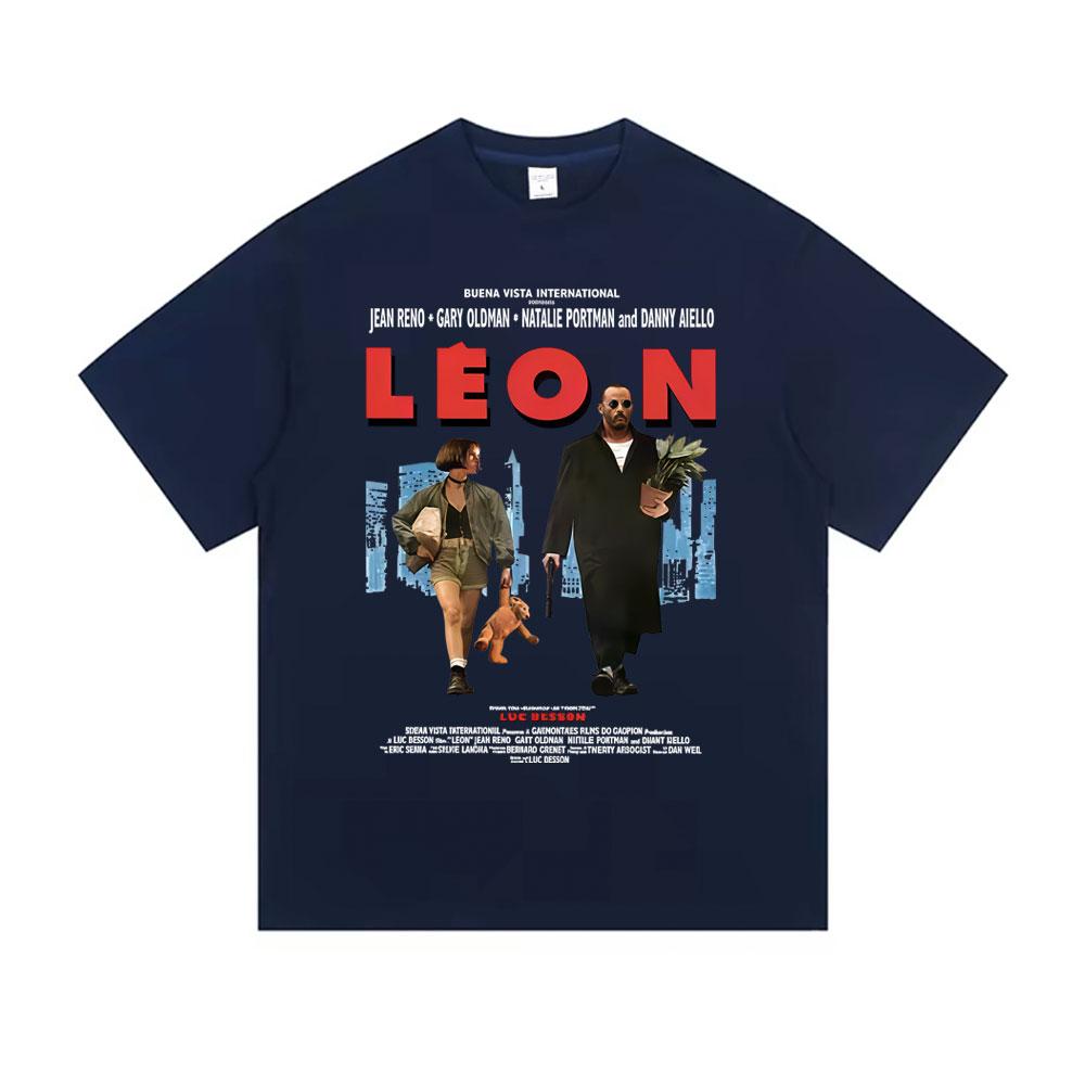 Classic Movie Leon The Professional Tshirt Unisex Women Casual Cotton Vintage Tshirts Unisexs Hip Hop Gothic Rock Oversized T Shirt