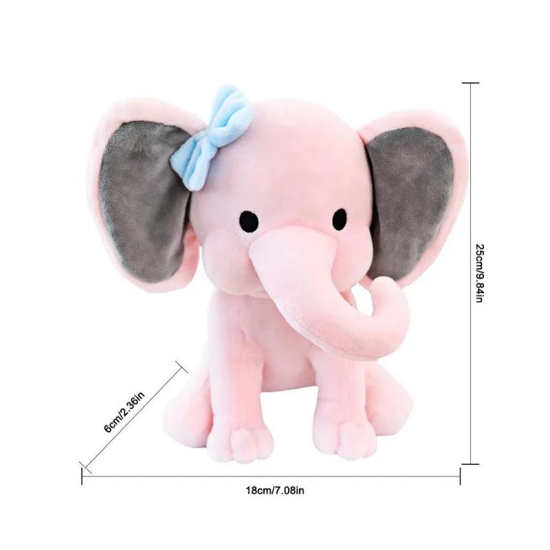 Gray Elephant Stuffed Animals Toy Kawaii Pink Elephant Plush Toys for Baby Boys Girls Plush Toys Halloween Christmas Gifts