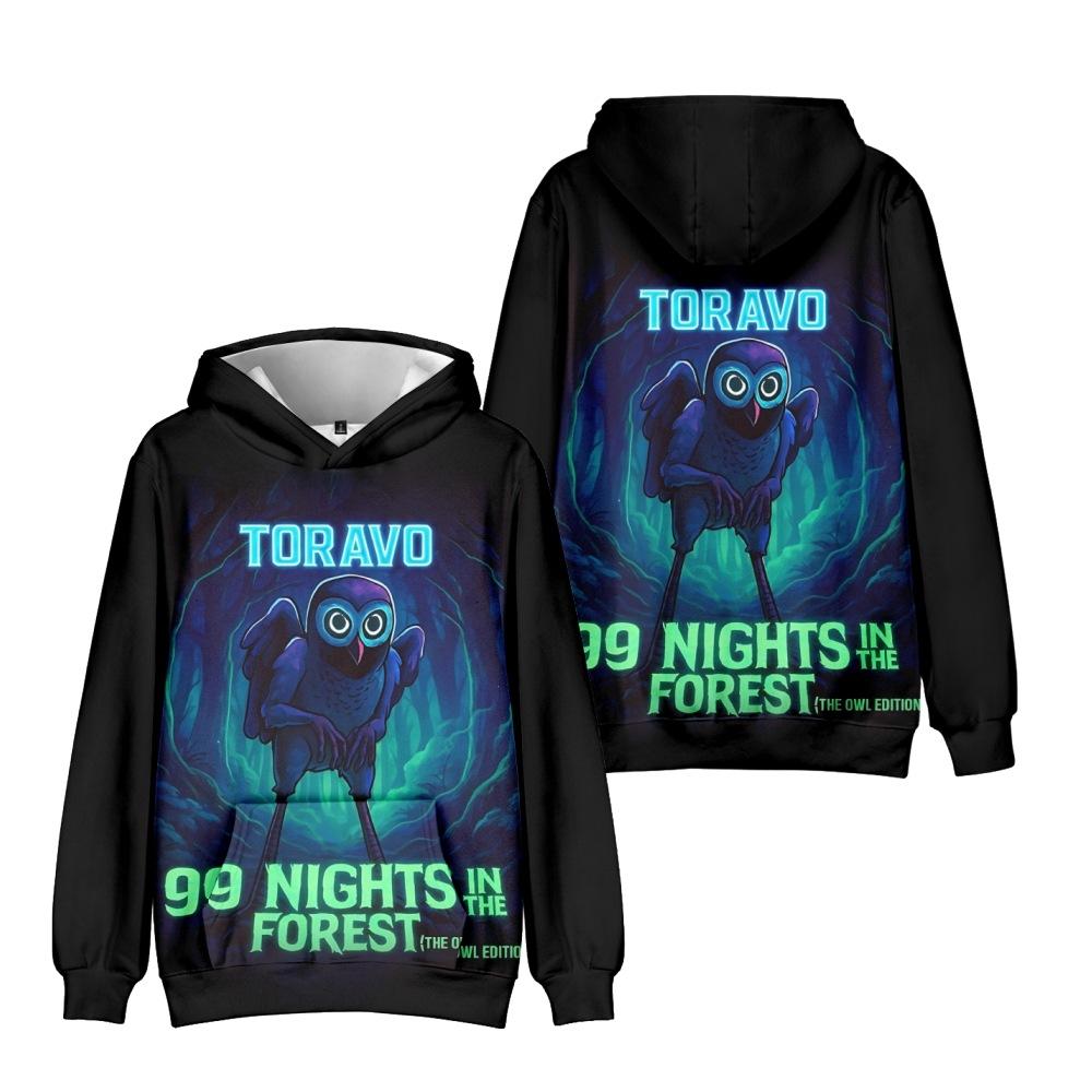 99 Nights In The Forest Anime Hoodie Cartoon Hoodie Streetwear Hooded Sweatshirt Men Women Cosplay Sports