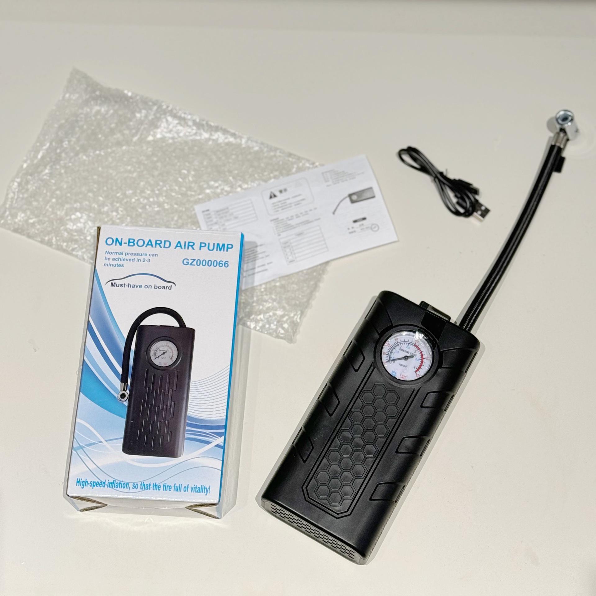 Высокомощный портативный беспроводной электрический автомобильный насос для шин