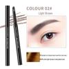 Water Lotus 3D Double-Ended Eyebrow Pencil: Waterproof, Sweatproof, Ultra-Fine, Natural, Smudge-Proof Makeup.