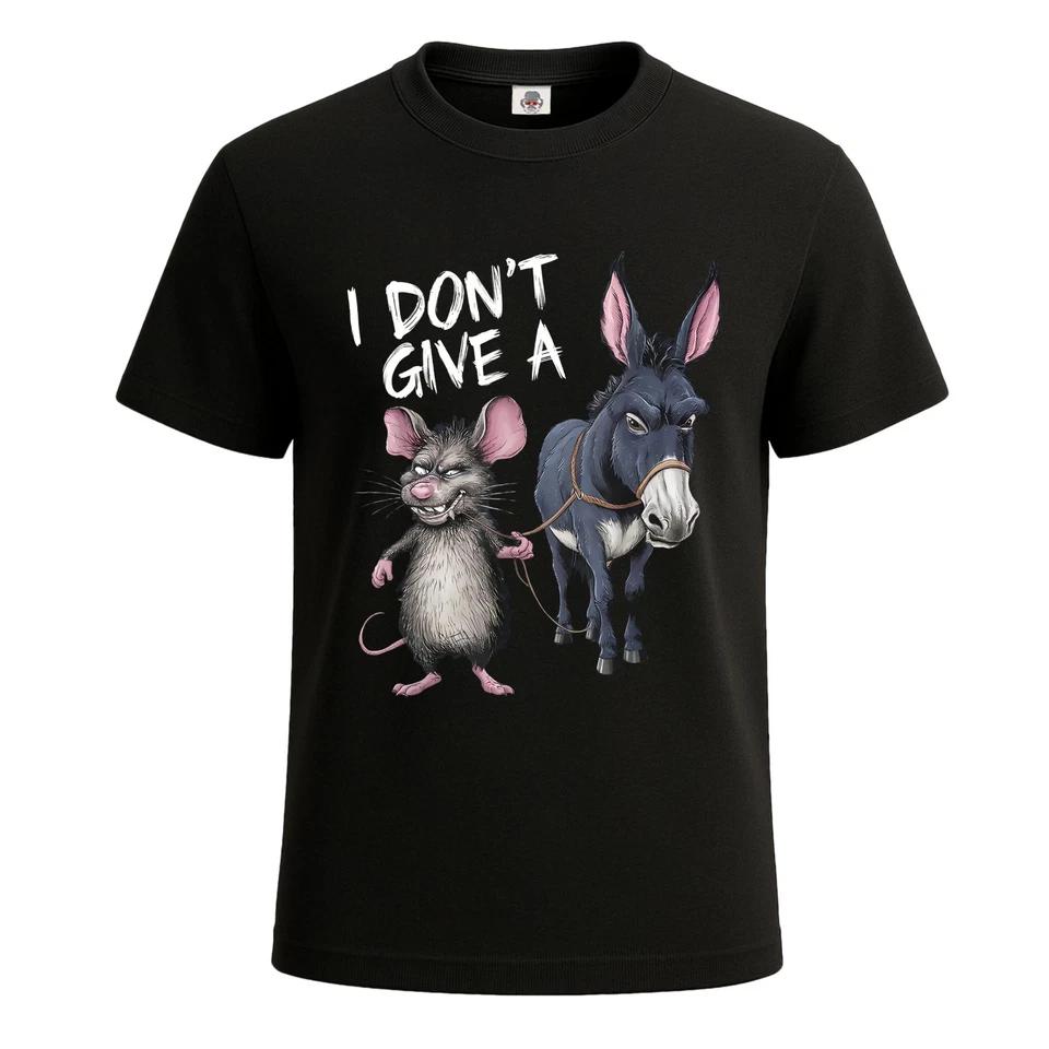 I DON'T GIVE A RAT DUNKY | MEN'S T-Shirt Funny Party Gift Tshirt Top