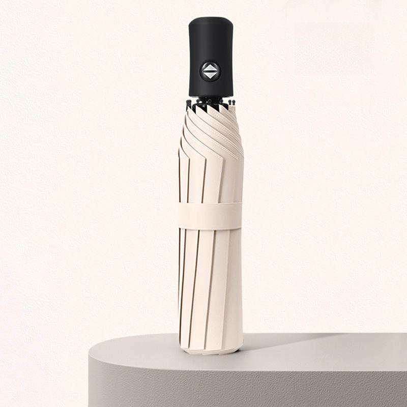 10-Bone Automated Dual-Use Umbrella: Large Folding, UV Protection, Sunshade for Men & Women