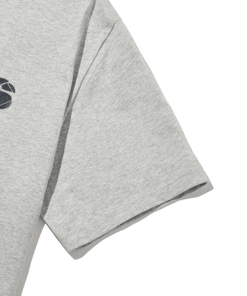 PHYSICAL DEPARTMENT Typography Spray Short Sleeve T-Shirt_Gray