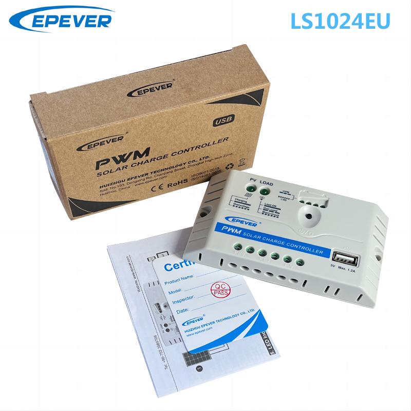 

EPEVER 10A20A30A PWM Solar Charge Controller LS-EU With USB Port 12V24V Auto Max PV Input 50V Solar Panel Charger Regulator 12V 24V