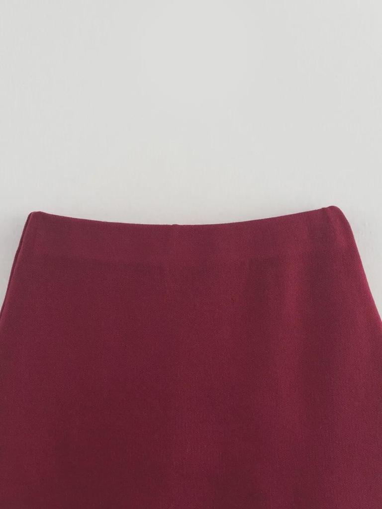 Early Autumn V-Neck Slim Cardigan & Hip Skirt Set for Women