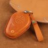 For Harley Davidson Motorcycle Leather Vintage Key Cover Street Glide CVO Induction Key Decoration Modification Protective Cover