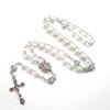Cross-Necklace Catholic Chain Rosary Necklace Jewelry Holy Land Religious Gifts