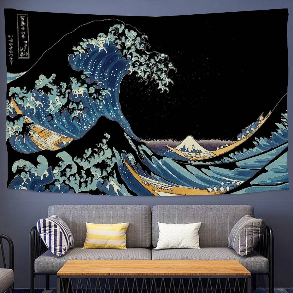 Great Wave Kanagawa Photography Backdrops Photo Wallpaper Background Paper Props For Photo Studio Shoot Product
