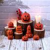 11Pcs Halloween Pumpkin Decorations Resin Gift for Dining Room Garden Indoor