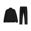 Li Ning Simple Solid Color Fleece Warm Comfortable Stand Collar Cardigan Sweatshirt Casual Sports Suit Unisex Sweatshirt Black AWDTE83-1+AKLU881-1