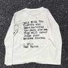 Y2K Street Style Unisex Rundhals Buchstabenprint Langarm T-Shirt